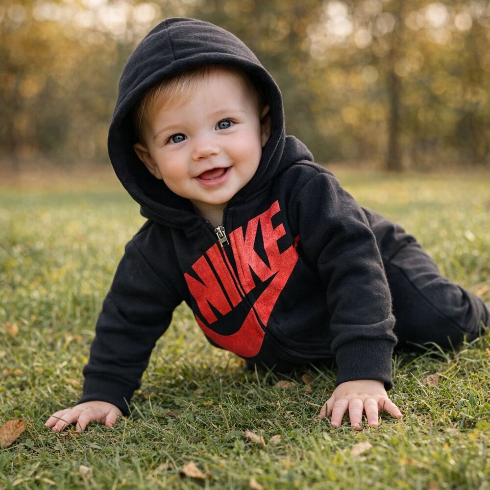 Nike Babys Jumpsuit Black Glitter Pink Newborn 3 Months Romper